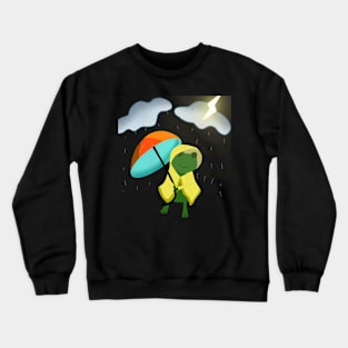 Frog in the rain Crewneck Sweatshirt